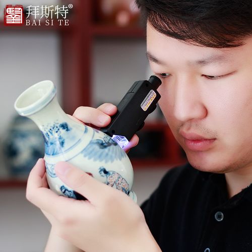 拜斯特60倍100倍放大镜带灯led变倍便携显微手持鉴定翡翠高玉石玉器