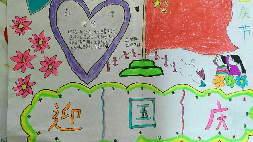 昝南小学庆国庆手抄报展
