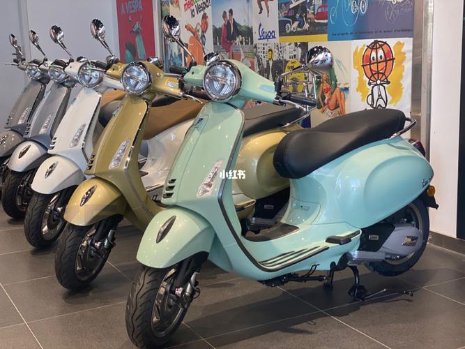 vespa春天150cc 薄荷绿来个特写,太美了08_摩托车_vespa韦士牌摩托