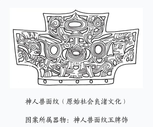 原始社会良渚文化_良渚_玉器_素材_原始社会的古兽图案_兴趣爱好_绘画
