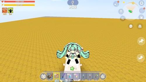 迷你世界:玩家自制初音未来皮肤,还有可以秒杀任何生物的武器!