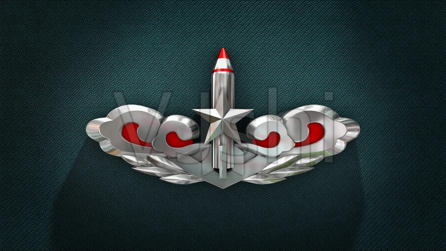 【4k】火箭军标志流光_3840x2160_高清视频素材下载(编号:4634066)