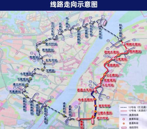 武汉地铁12号线江北段预计于2025年12月底建成!