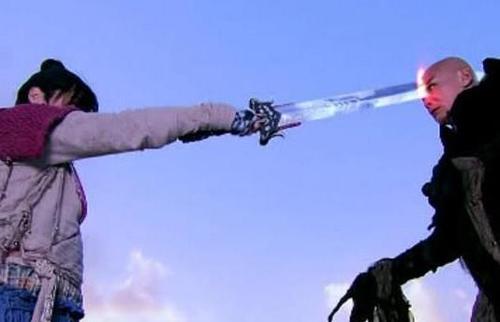 仙剑3同样是剑气,镇妖剑金色,魔剑蓝色,神魔剑90%都没