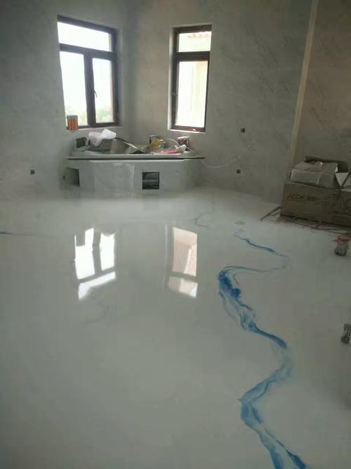 中国风泼墨地坪漆