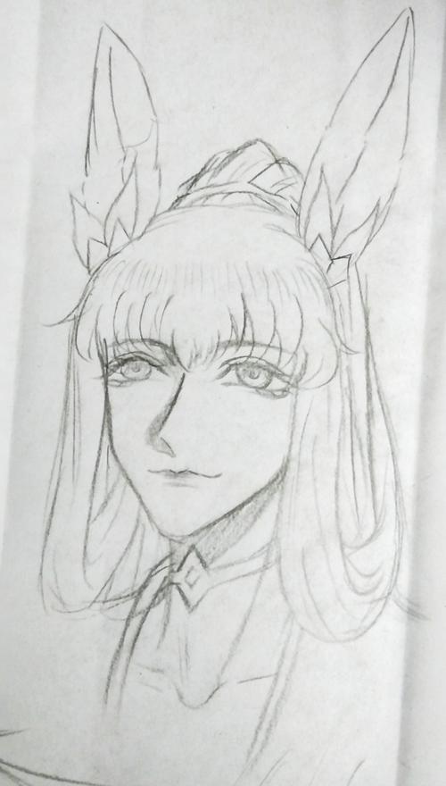 当我认真画阿离和最近考试的草稿阿离