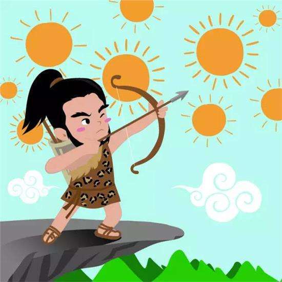 后羿射日一年级手抄报一年级手抄报