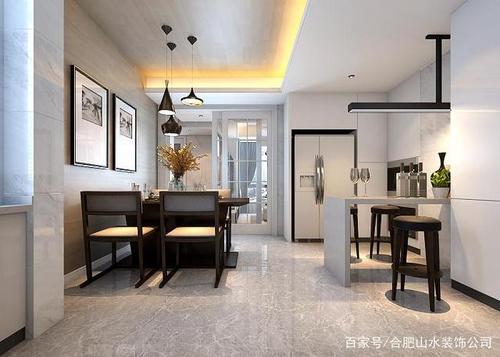 90平米两室两厅现代装修风格效果图-餐厅2