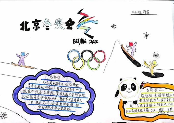 冬奥会手抄报简单又好看的模板内容