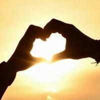 手势爱你情侣头像