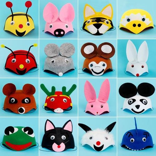 卡纸做动物头饰