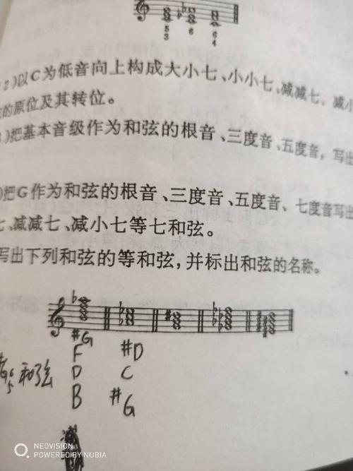 写出下列和弦的等和弦,并标出和弦的名称.