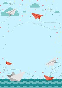 六一儿童节六一卡通儿童节信纸封面邀请函小报作文集背景