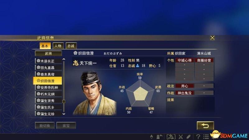1582年家族解析:织田家(武将22)_信长之野望:大志 图文攻略 大志 合战