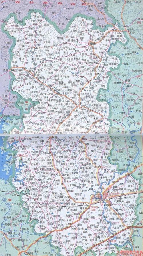 广东化州市交通地图全图,广东化州市交通地图高清版下载 - 8264户外