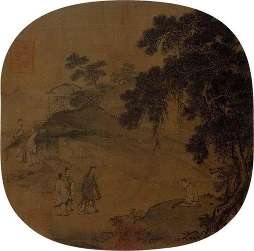 历代名家绘《竹林七贤》_山涛
