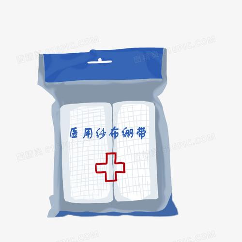 卡通手绘医用纱布绷带素材
