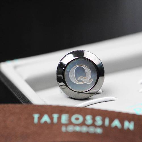 袖扣奢侈品英国tateossianrt字母袖扣之王法式衬衫定制男士轻奢袖口扣