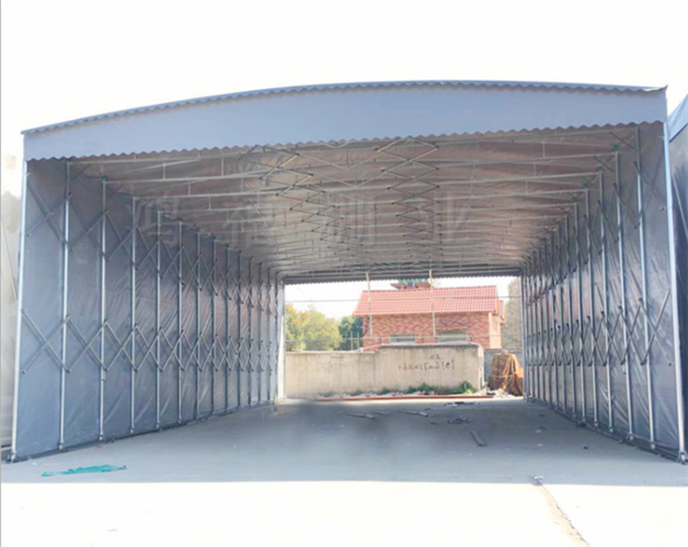 句容市后白镇折叠雨棚价格电动伸缩篷