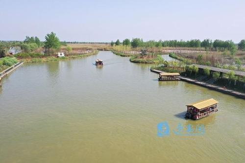 文明旅游五一泗洪洪泽湖湿地景区热闹有序