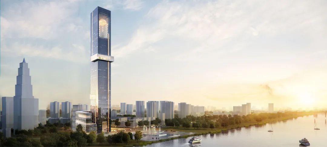 图 // 在建中的长江之门61楚商大厦效果图卓尔智城本次竞得的武汉