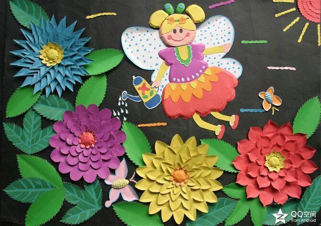 幼儿园卡纸画主题墙环境布置大全,收藏好了!