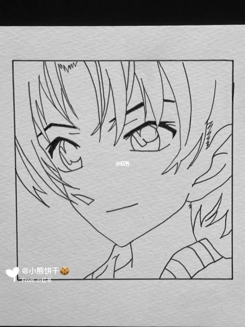 手绘|远山和叶_手绘_名侦探柯南影评_名侦探柯南_绘画