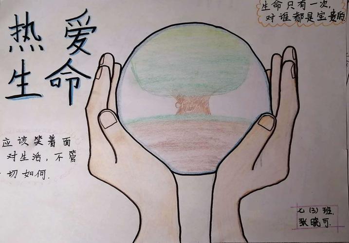 搞一次热爱生命主题绘画,制作一张《决胜期中