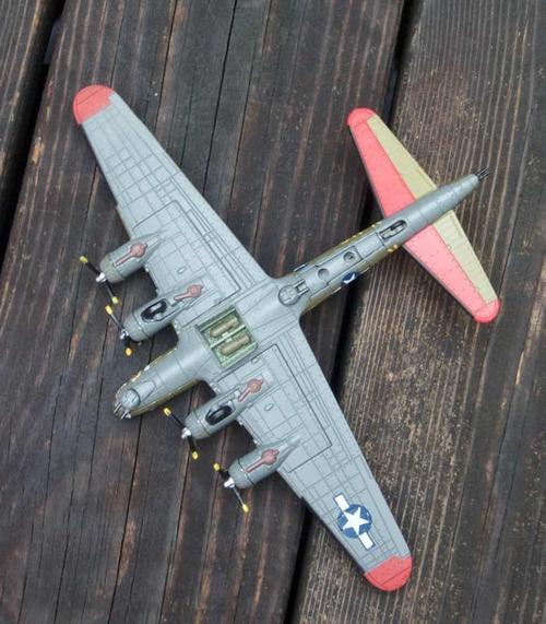 1:144 b17轰炸机模型二战飞机模型美国b17空中堡垒合金成品军事