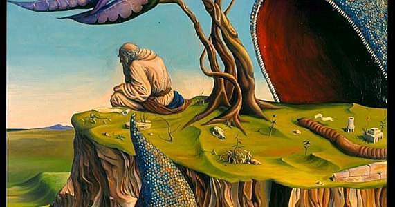 逃离上帝之命的先知约拿,被鱼吞,被暴晒,就想让尼尼微