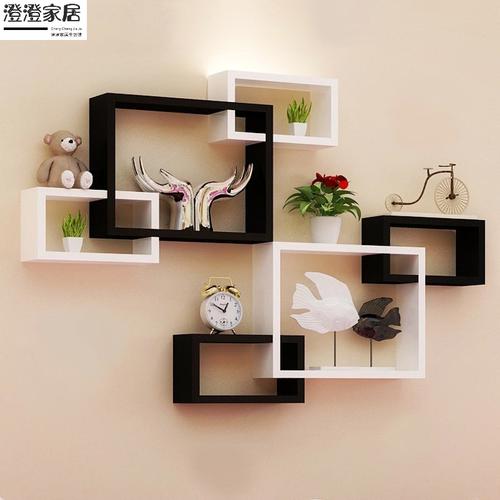 新款墙上置物架壁挂柜客厅餐厅电视背景墙面装饰收纳创意格子c