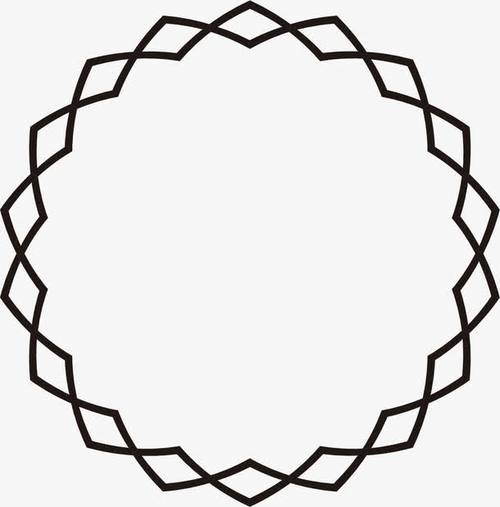 手绘黑色圆圈花纹