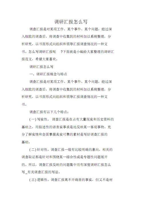 调研汇报怎么写.pdf 21页