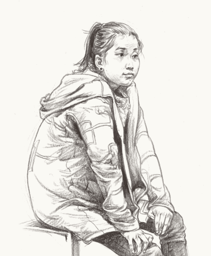 衣纹的表现 人物速写根据衣纹用线的不