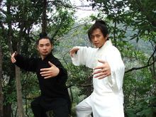 2013年6月陈师宇道长应四川太极爱好者的邀请,赴成都教武当太极拳.