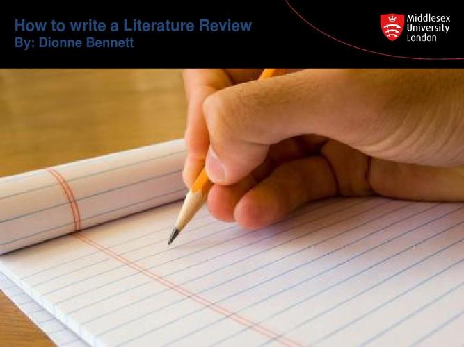how to write a literature review--dionne