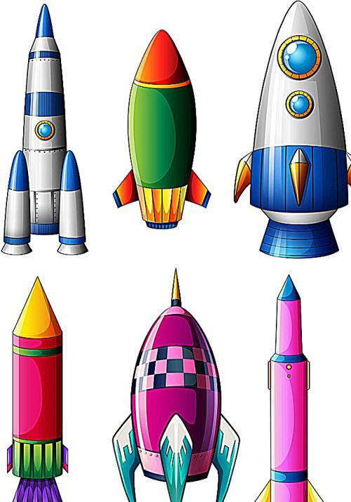 火箭图片卡通,火箭图片卡通版,卡通火箭简笔画_小吃