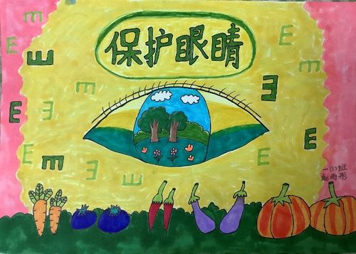 们根据防疫背景下的近视预防这个主题,形象生动地创作了丰富的创意画