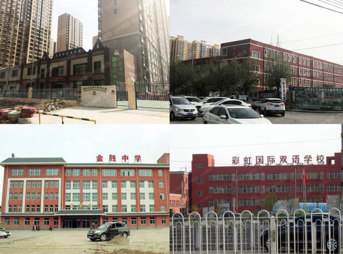 附近有吴家堡小学,金胜中学,爱迪尔国际双语幼儿园,以及太原彩虹国际