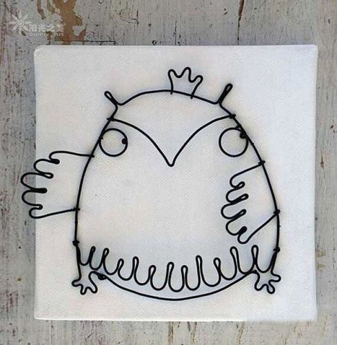 铁丝做的各种造型,可爱的小动物们.