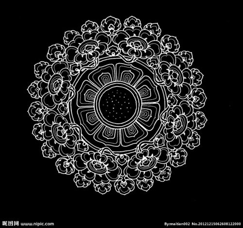 经典纹样 藻井图案图片