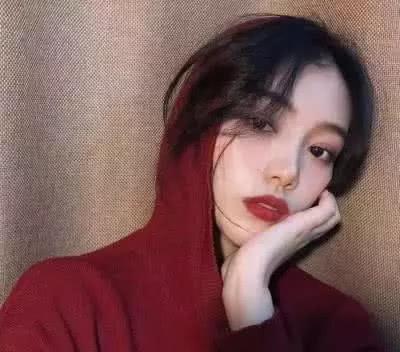 女生头像个性网 红色
