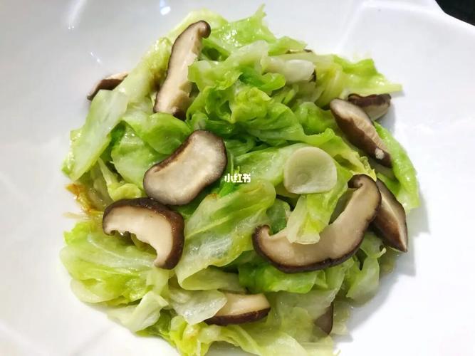 16615包菜炒香菇