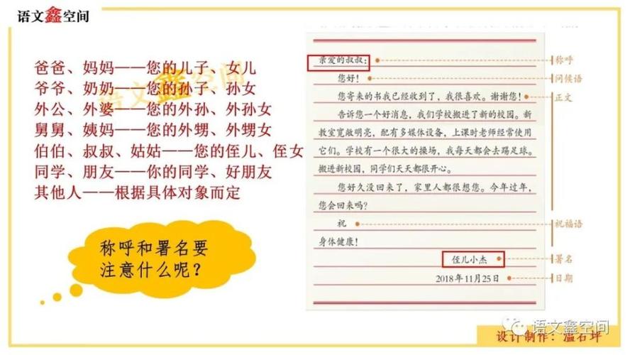 统编四上第七单元习作《写信》教学设计与课件分享