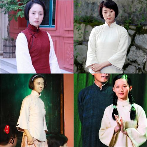 建党伟业同款影视古装民国风中式传统小姐装秀禾服丫鬟演出服装