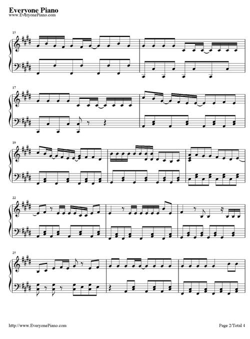 gee钢琴谱-少女时代