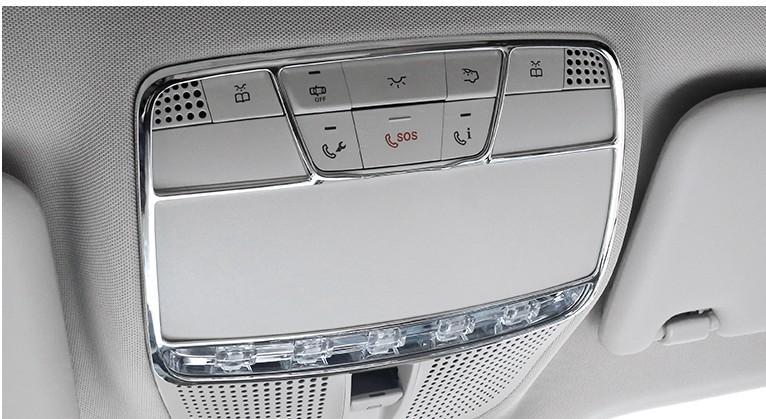 奔驰c级c200l新e级e300l车顶按键眼镜盒阅读灯框glc260内饰改装饰