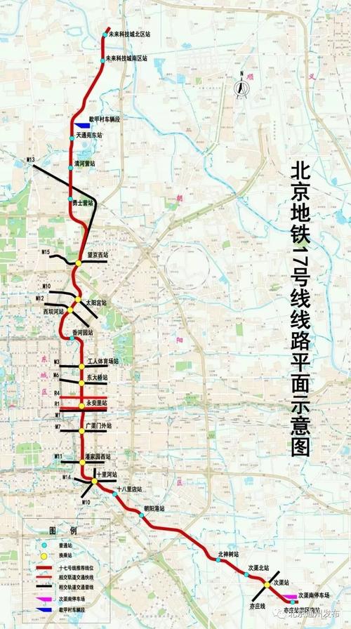 线路全长49.7公里,共有21座车站,全部为地下线,其中一半是换乘站.