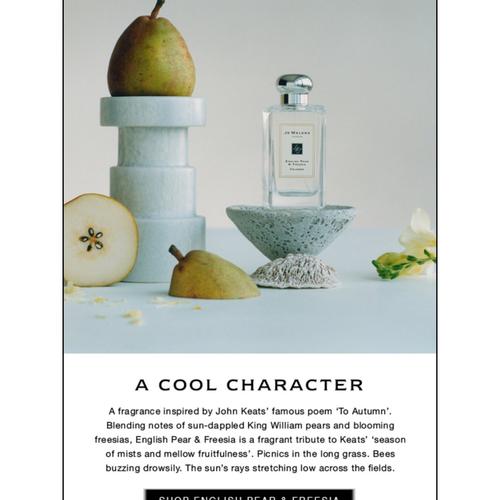 最爱香水 祖马龙英国梨与小苍兰