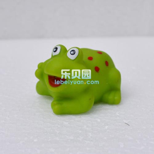 其他公仔,玩偶,娃娃-6.5cm斑点青蛙 搪胶青蛙 浮水  .